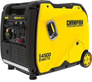 lator ensures stable power output. Champion Power Equipment 200986 4500-Watt