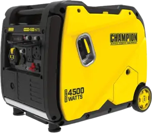 lator ensures stable power output. Champion Power Equipment 200986 4500-Watt